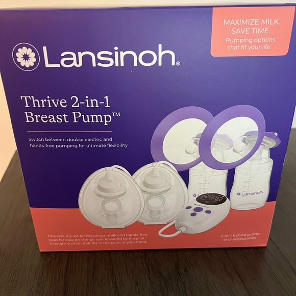 Lansinoh Accessories - Lansinoh Thrive 2 in 1 Hands-Free Pump NIB